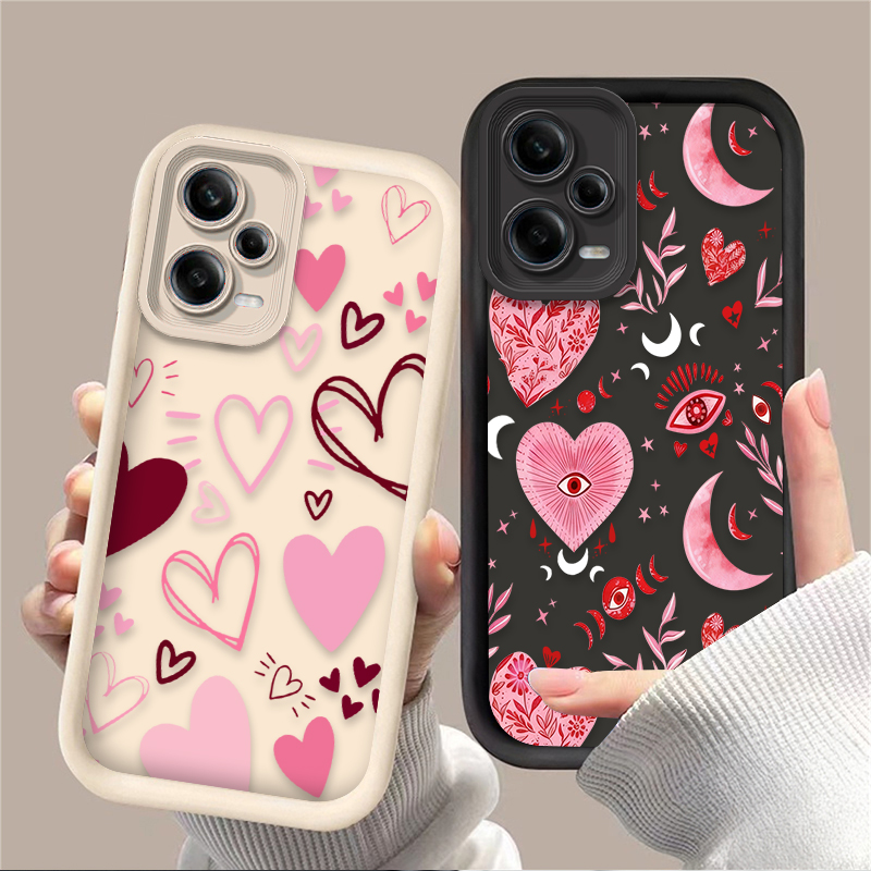 Pink Heart-shaped Phone Case f - Phone Cases Redmi review and price