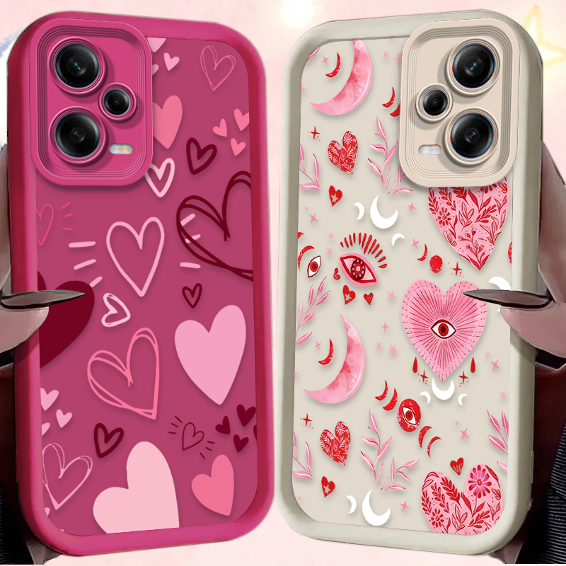 Pink Heart-shaped Phone Case f - Phone Cases Redmi review and price