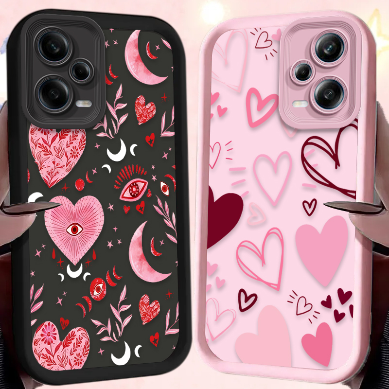 Pink Heart-shaped Phone Case f - Phone Cases Redmi review and price