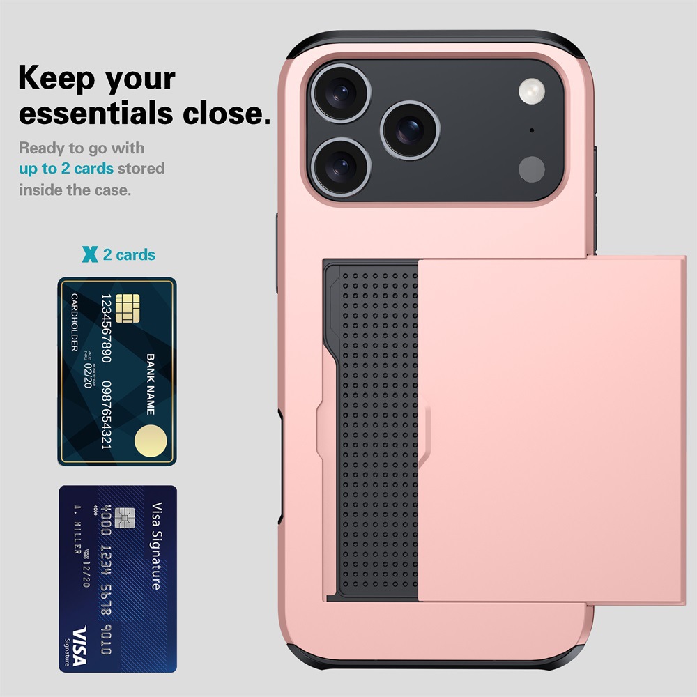 Slide Wallet Credit Card Slot  - Phone Cases With Wallet On Back review and price