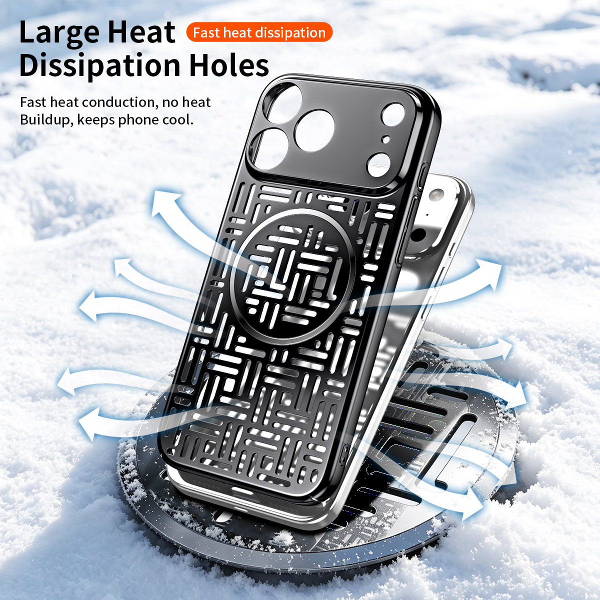 For IPhone 17 Pro Max phone ca - Heat Dissipation Case review and price