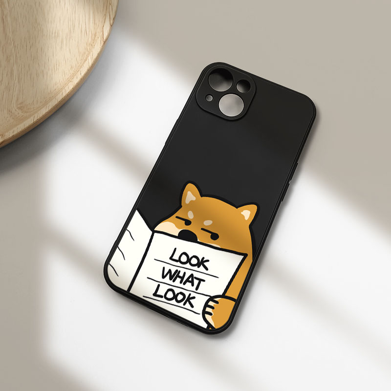 Funny Work Reading Shiba Inu M - Phone Cases Quirky review and price