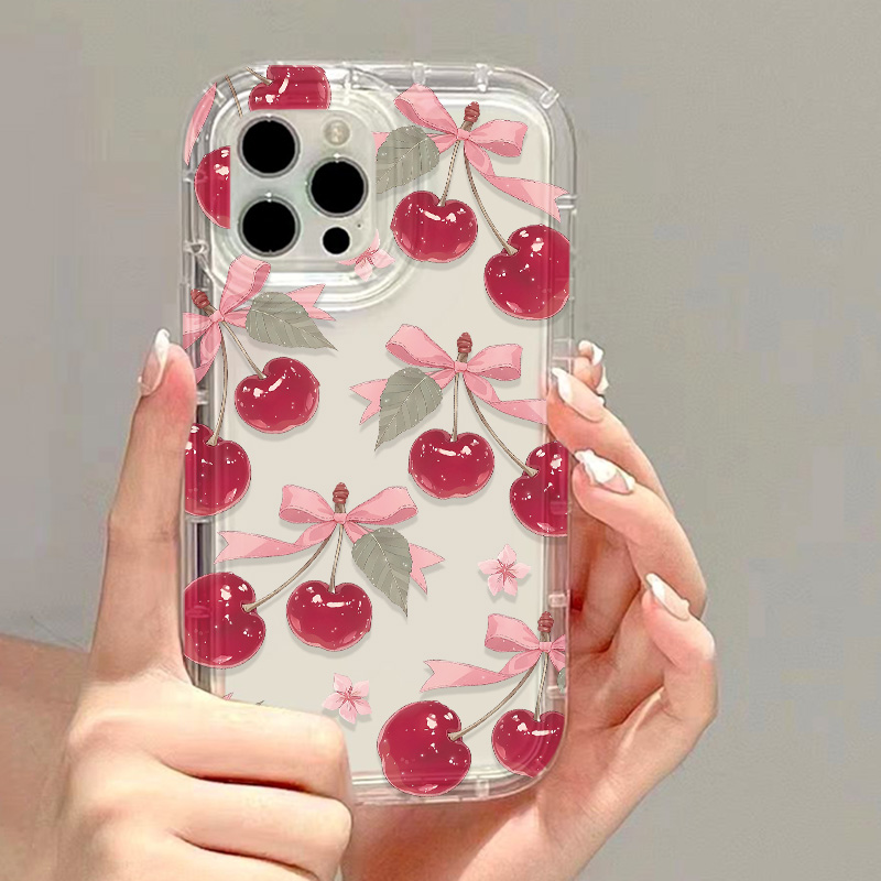 Korean Cute Cherry Bow Phone C - Phone Cases Cherry review and price