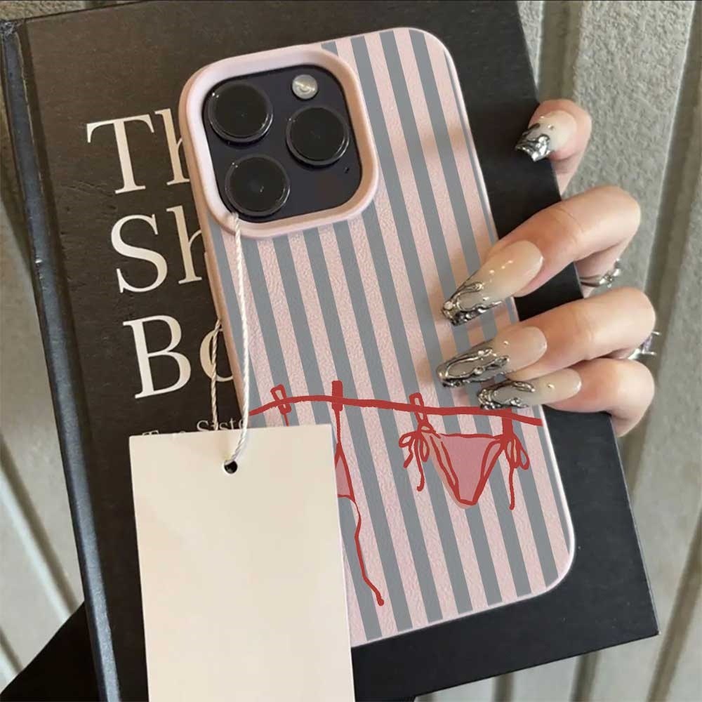 Blue White Striped Bikini Phon - Phone Cases Rugged review and price