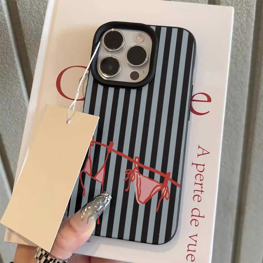 Blue White Striped Bikini Phon - Phone Cases Rugged review and price