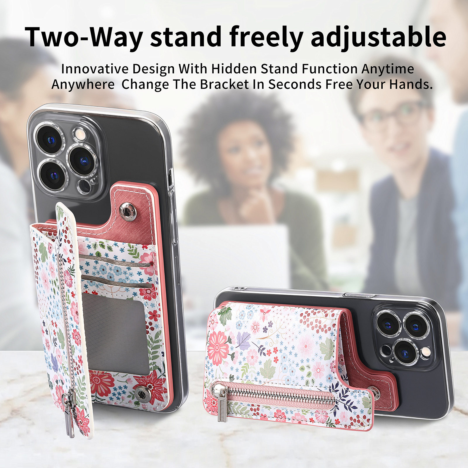 1Pc Flower Painted Phone Case  - Phone Cases With Wallet On Back review and price