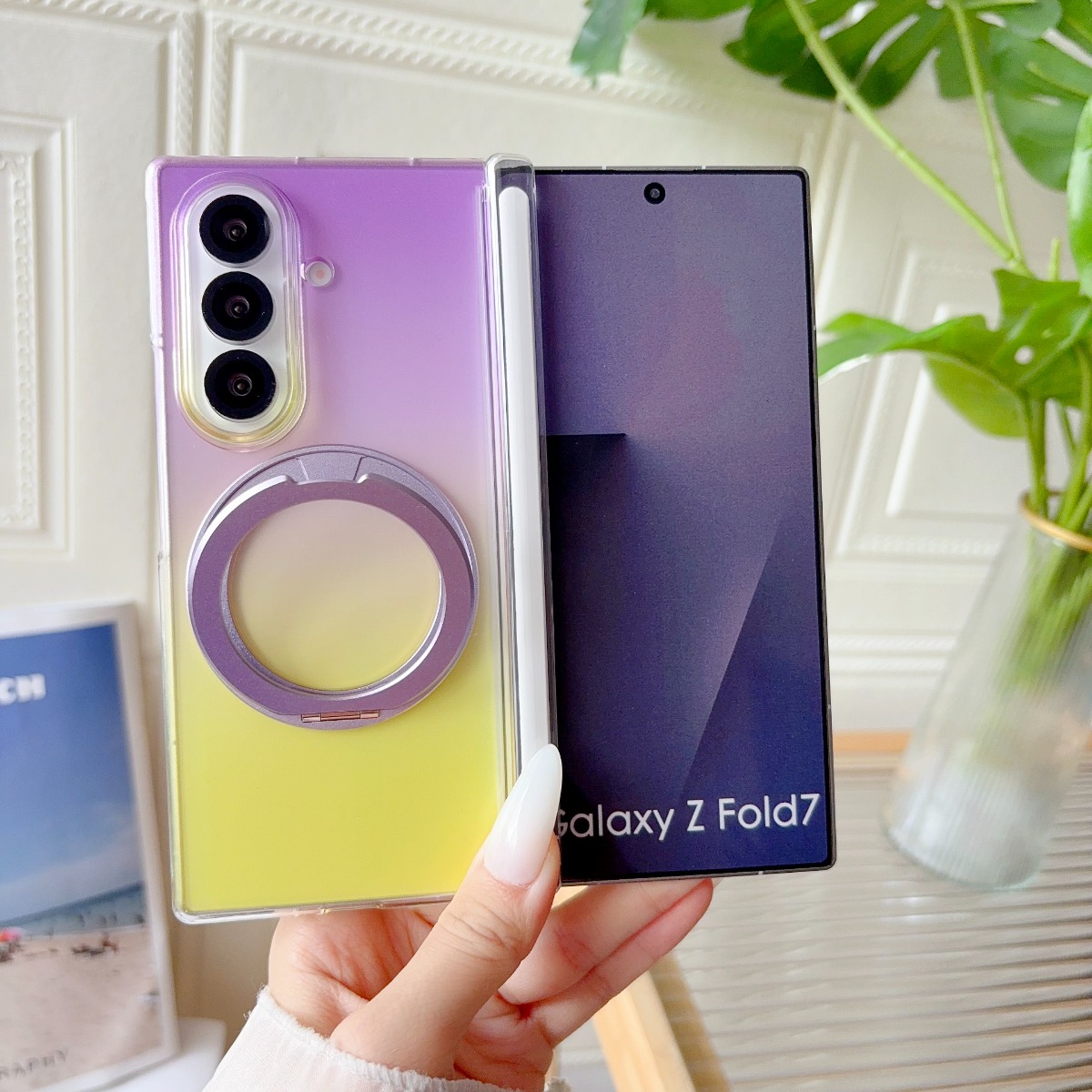 Gradient Transparent Rotate Ri - Ring Stand Case review and price
