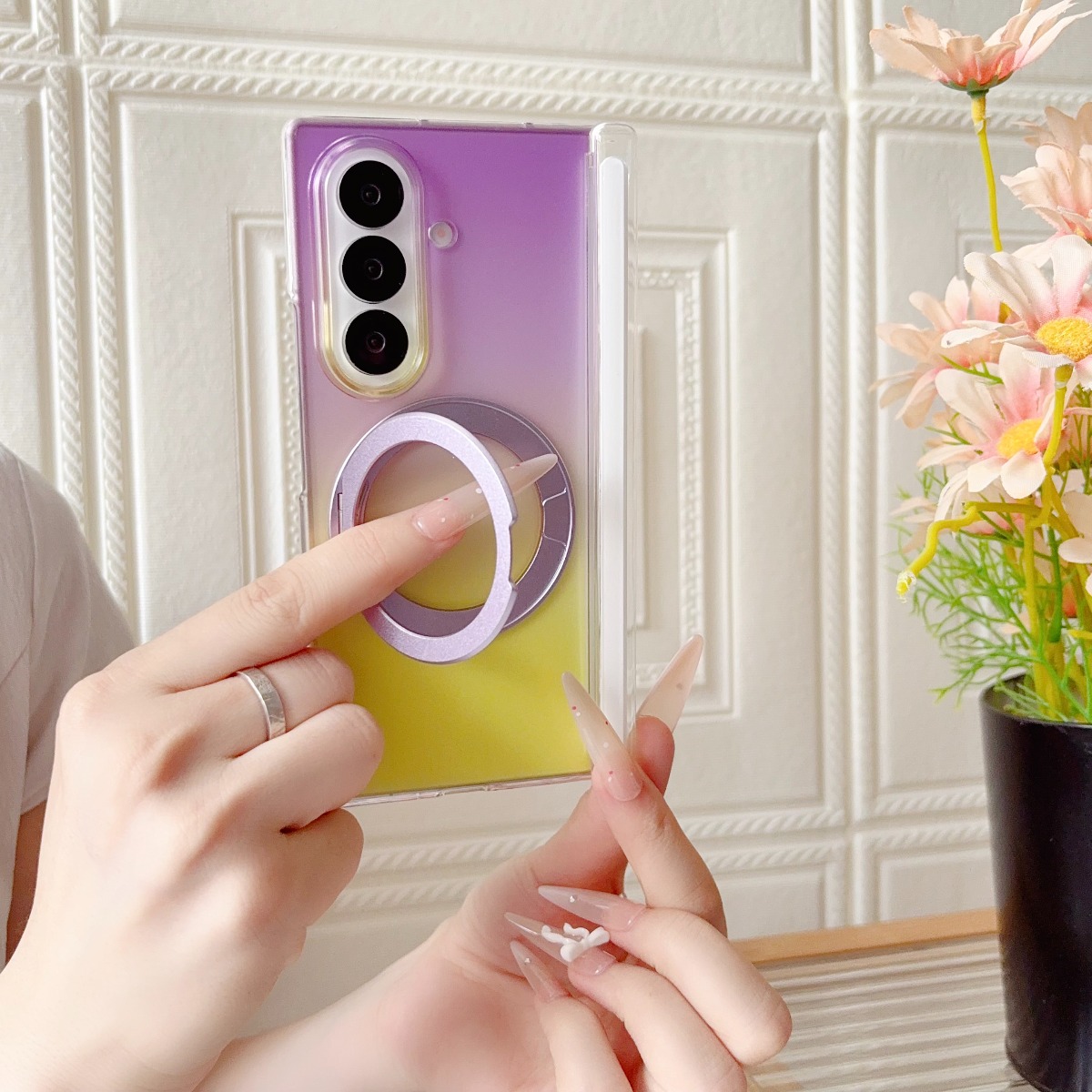 Gradient Transparent Rotate Ri - Ring Stand Case review and price