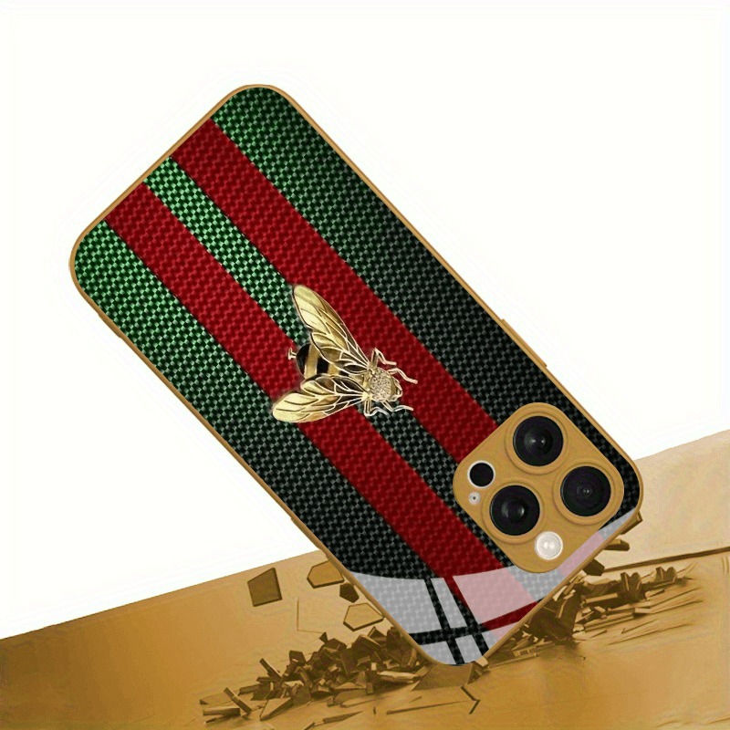 Red Green Striped Golden Bee G - Phone Cases Vape review and price