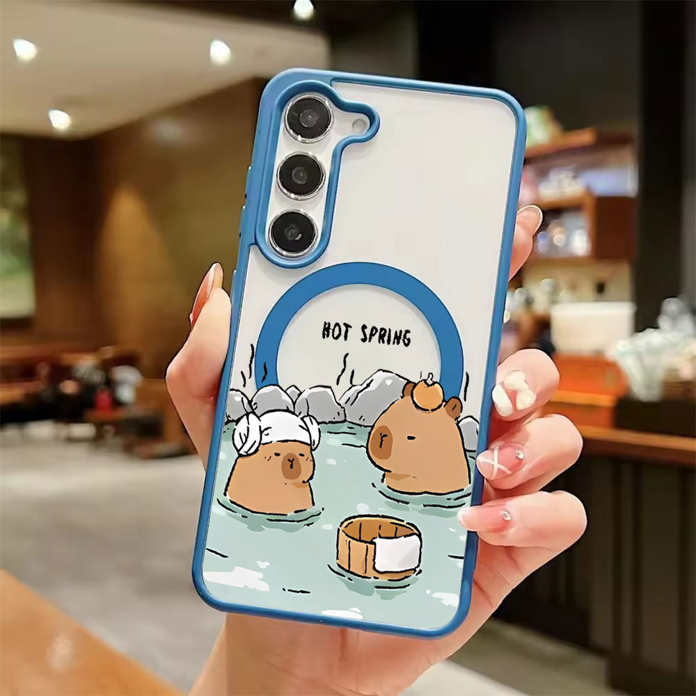 Color Transparent Magnetic Pho - Phone Cases Samsung S24 review and price