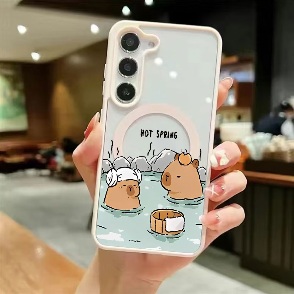 Color Transparent Magnetic Pho - Phone Cases Samsung S24 review and price