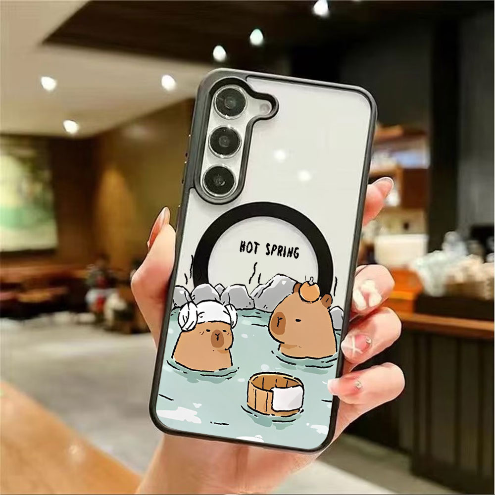 Color Transparent Magnetic Pho - Phone Cases Samsung S24 review and price