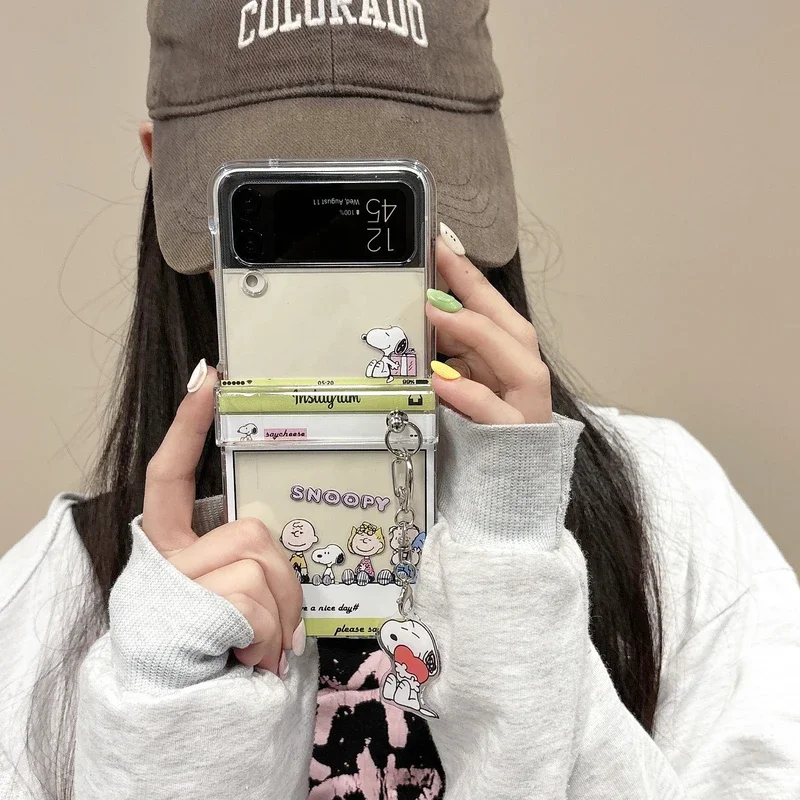 Cute Cartoon Snoopy Charlie Br - Phone Cases Z Flip 5 review and price