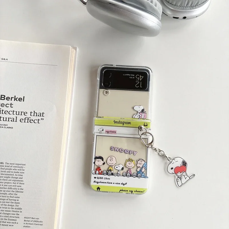 Cute Cartoon Snoopy Charlie Br - Phone Cases Z Flip 5 review and price