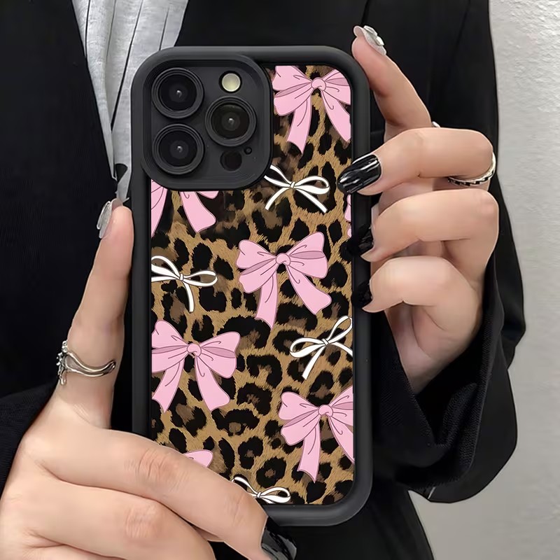 Leopard Print Bow Phone Case F - Phone Cases Iphone 14 review and price