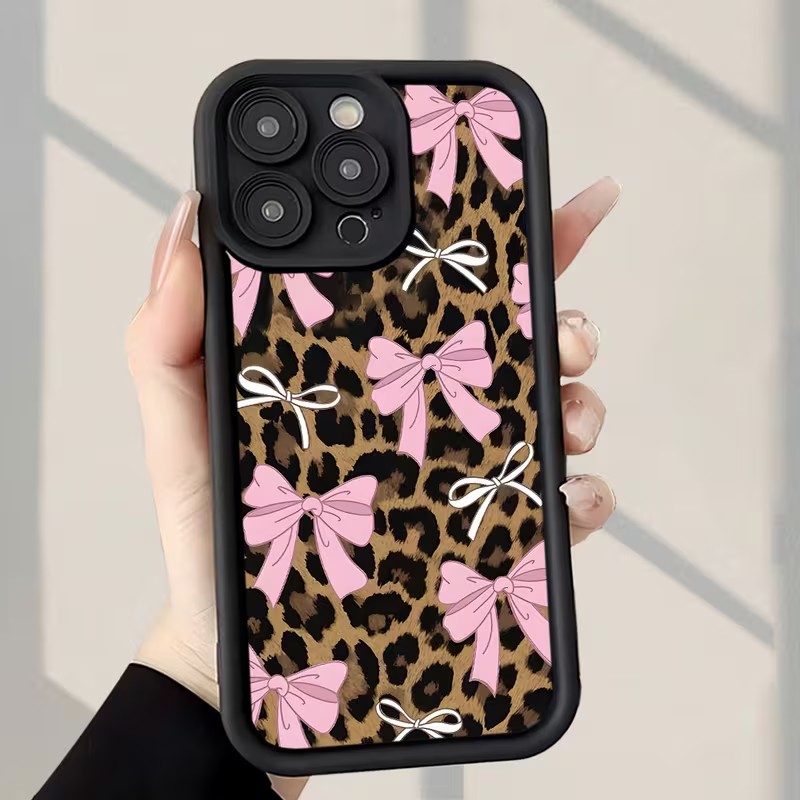 Leopard Print Bow Phone Case F - Phone Cases Iphone 14 review and price