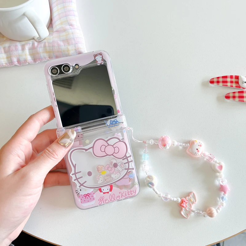 Cute Cartoon Sanrio Hello Kitt - Phone Cases Z Flip 5 review and price