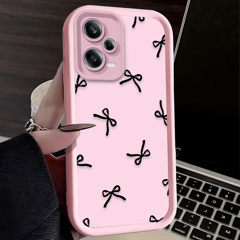 Black Love Heart Bowknot Phone - Phone Cases Redmi review and price