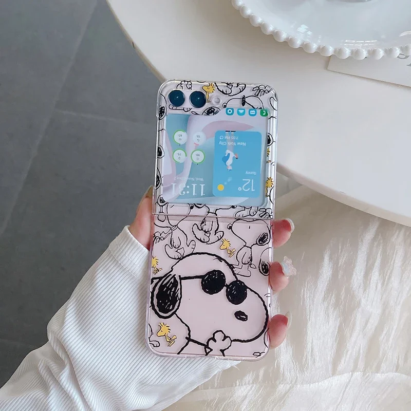 Cute Cartoon Snoopy Charlie Br - Phone Cases Z Flip 5 review and price