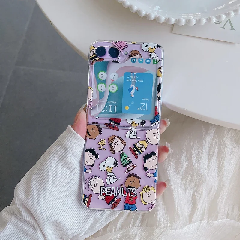 Cute Cartoon Snoopy Charlie Br - Phone Cases Z Flip 5 review and price