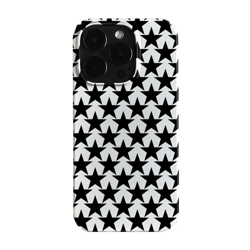 Korean Black White Stars Art P - Phone Cases Art review and price