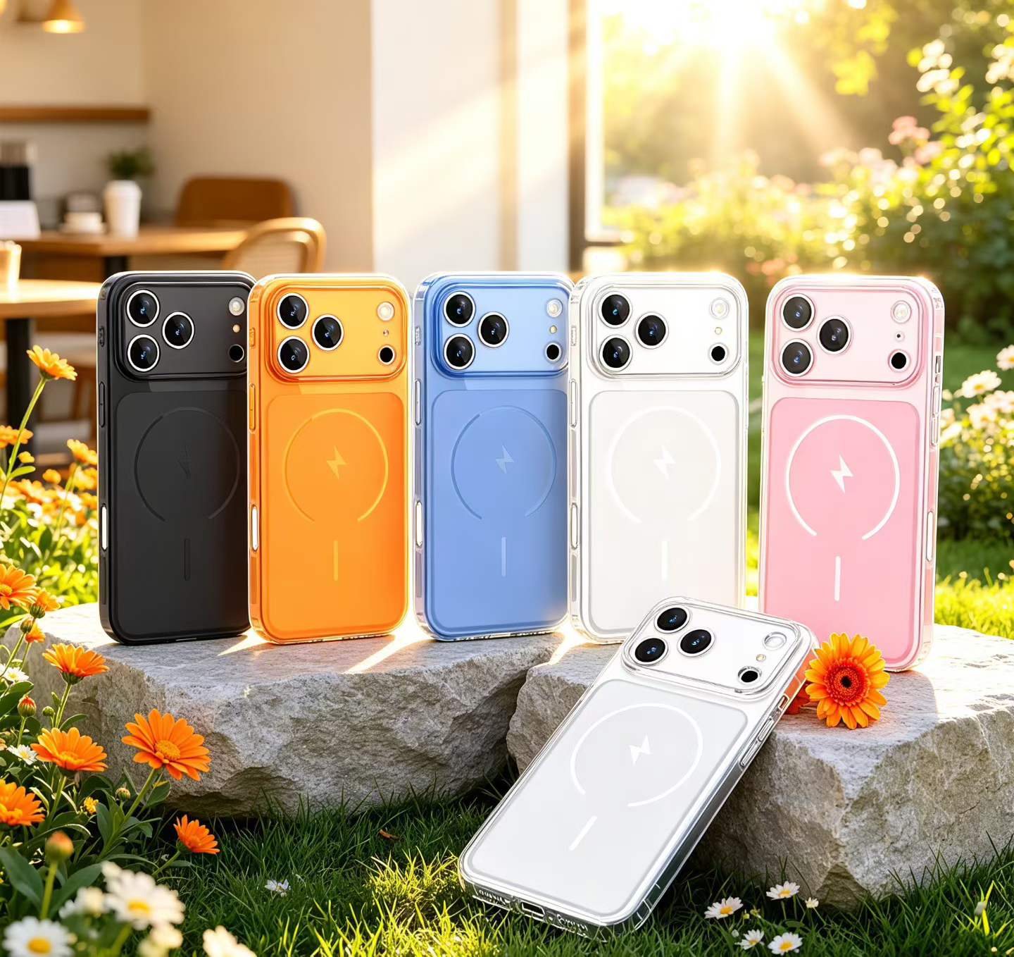 Shockproof Lightning Clear Col - Phone Cases Loopy review and price