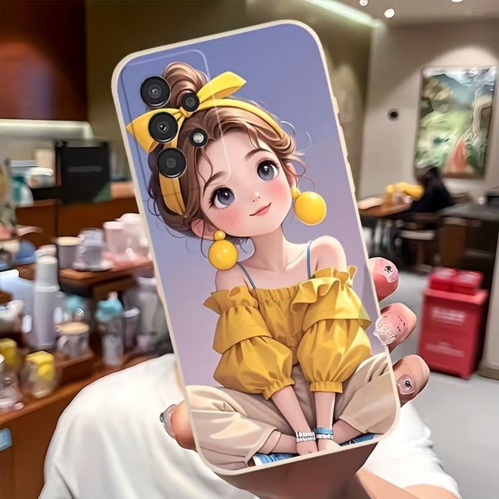 Cute Cartoon Girl Pattern Desi - Phone Cases Samsung S25 Fe review and price