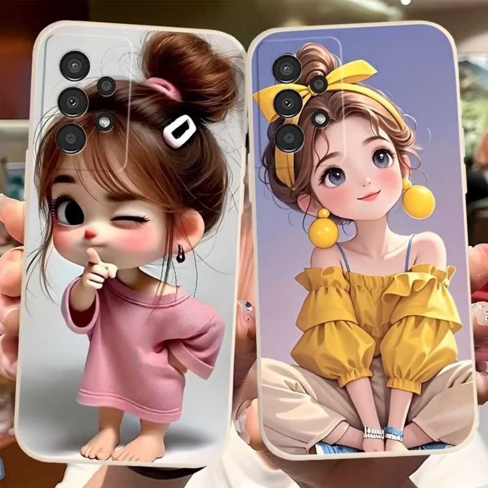 Cute Cartoon Girl Pattern Desi - Phone Cases Samsung S25 Fe review and price