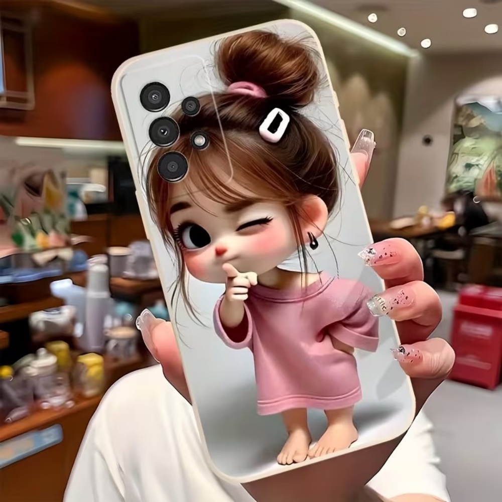 Cute Cartoon Girl Pattern Desi - Phone Cases Samsung S25 Fe review and price