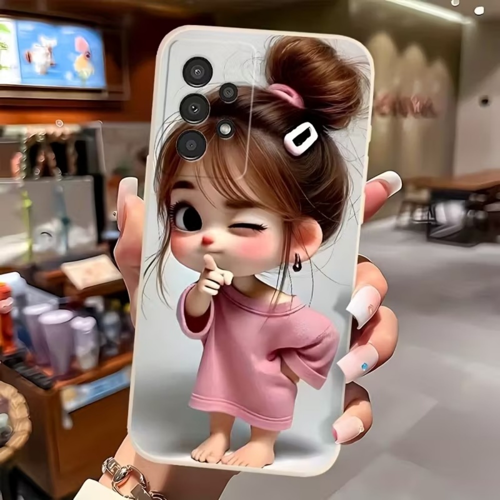 Cute Cartoon Girl Pattern Desi - Phone Cases Samsung S25 Fe review and price