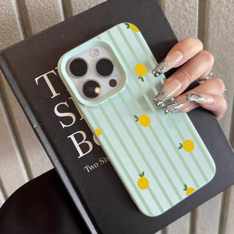 Shockproof Cute Lemon Pattern  - Phone Cases Iphone 14 review and price