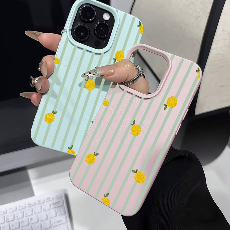 Shockproof Cute Lemon Pattern  - Phone Cases Iphone 14 review and price