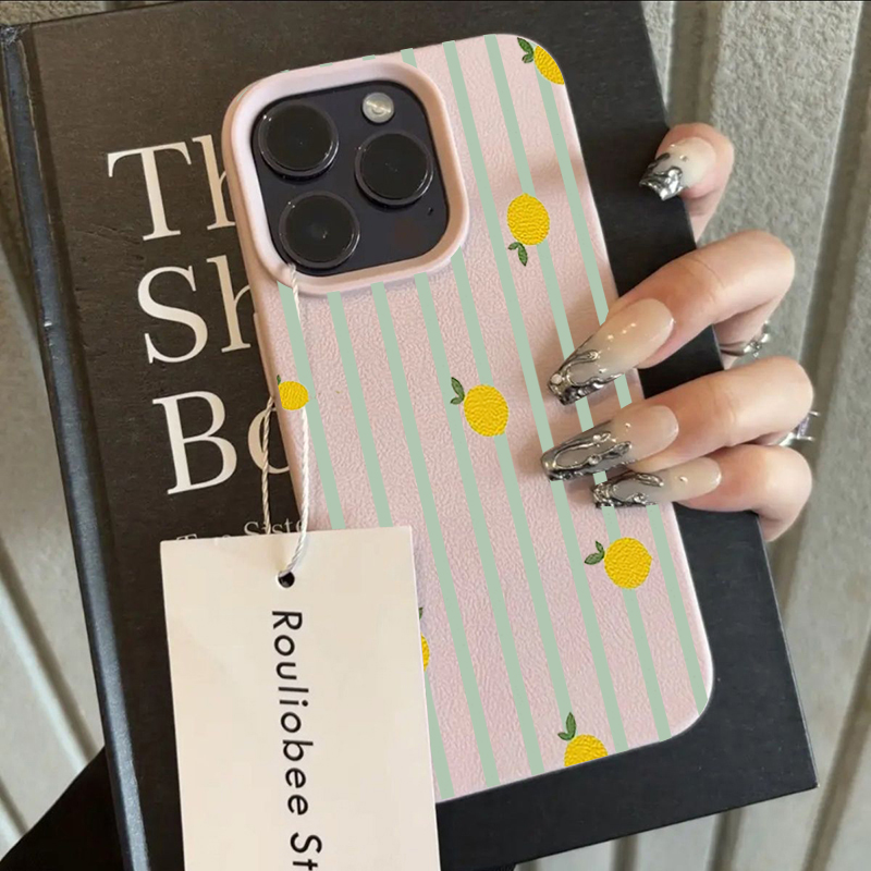 Shockproof Cute Lemon Pattern  - Phone Cases Iphone 14 review and price