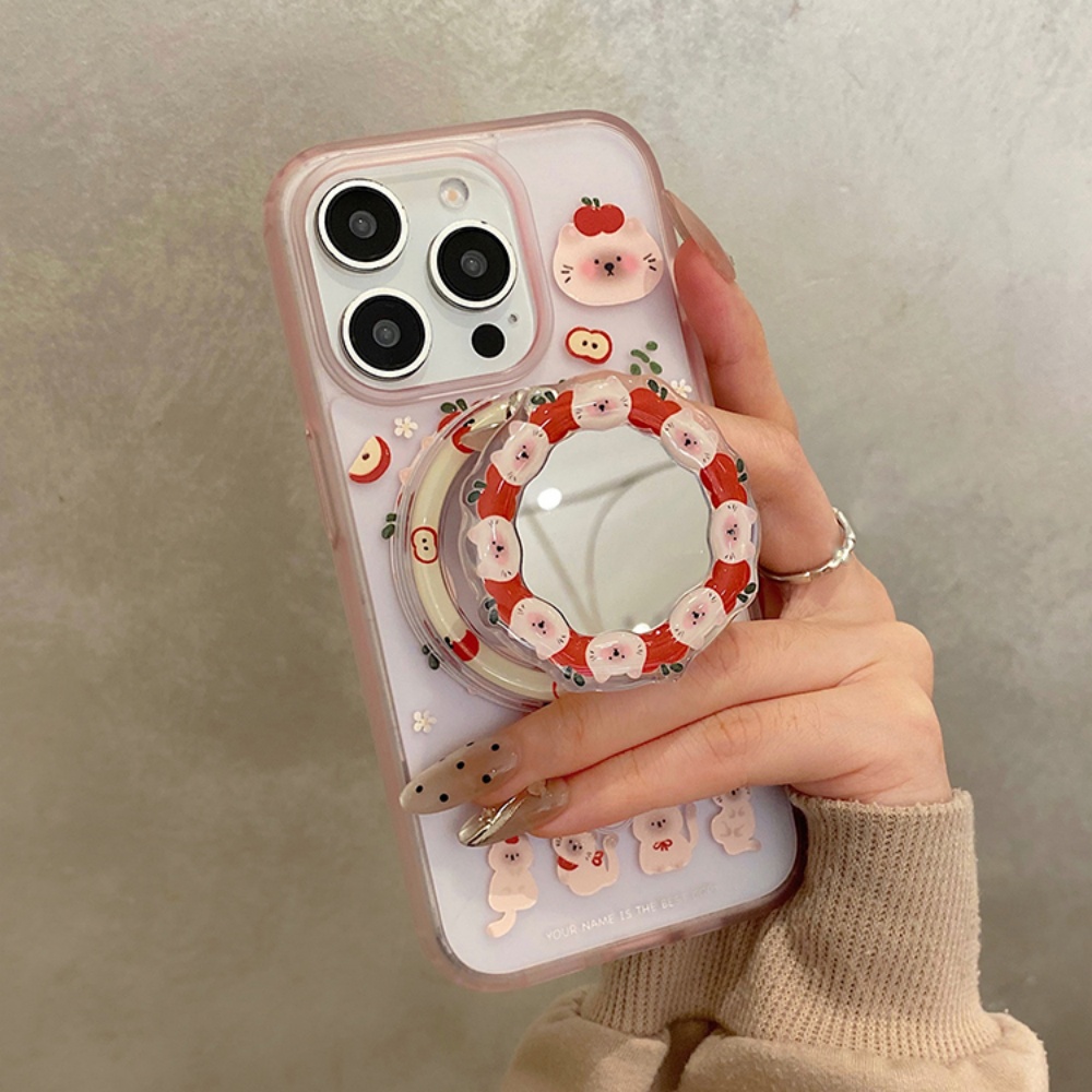 Korean Cute Apple Kitty For Ma - Phone Cases Quirky review and price