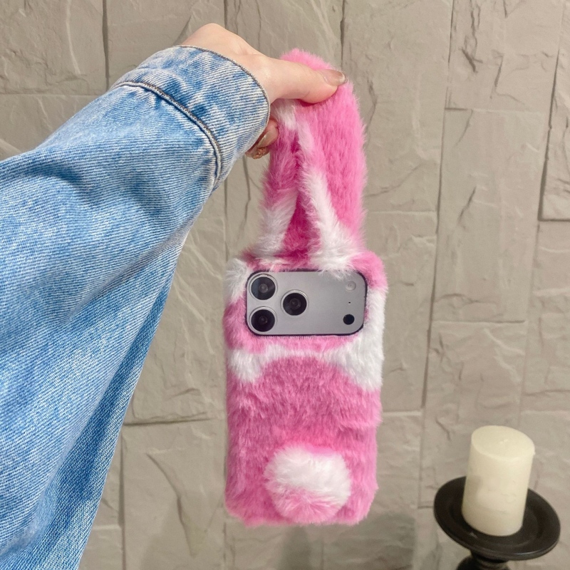 Cute Rabbit Design Fluffy Phon - Phone Cases Iphone 14 review and price