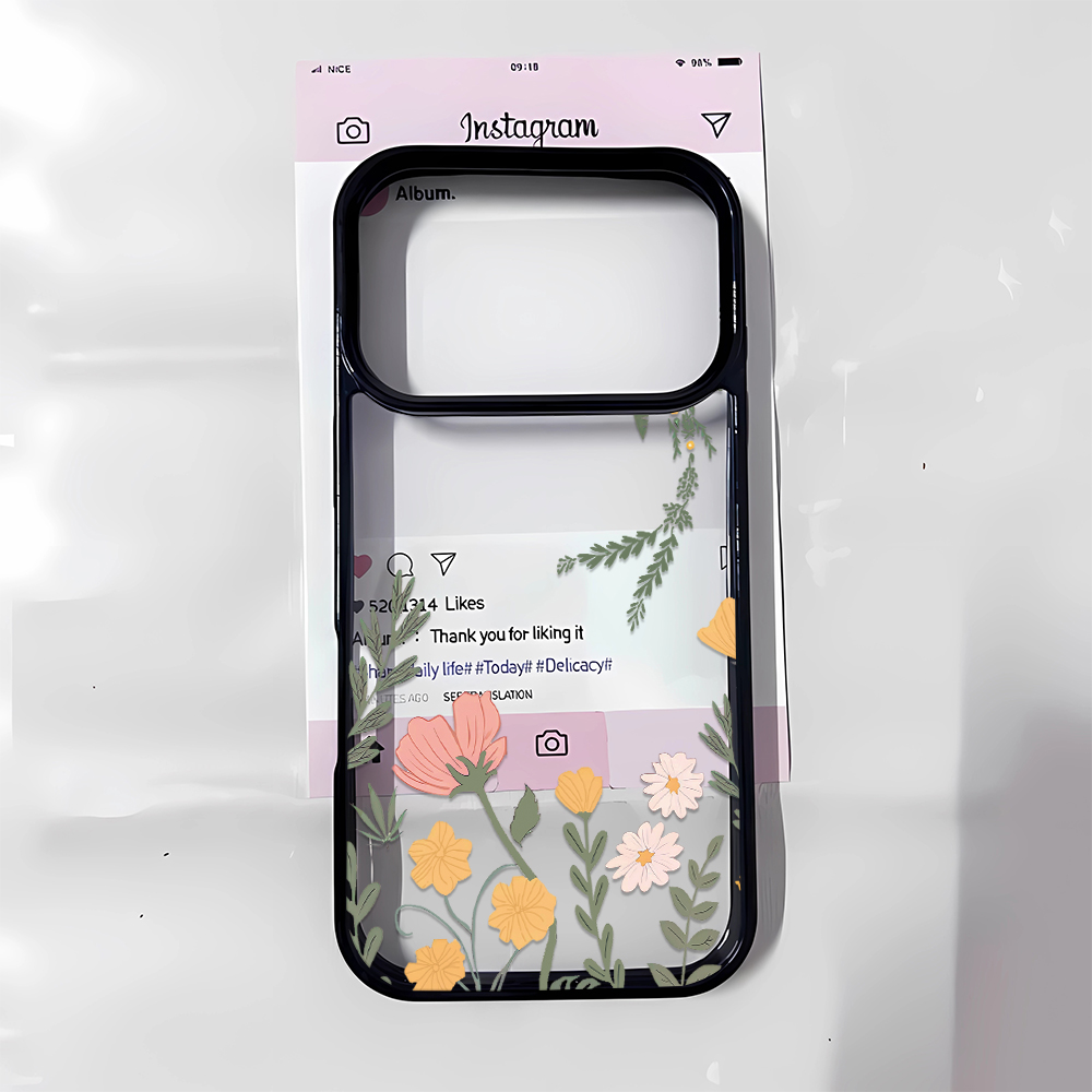 Phone Case Pink Flower Grunge  - Phone Cases Best review and price