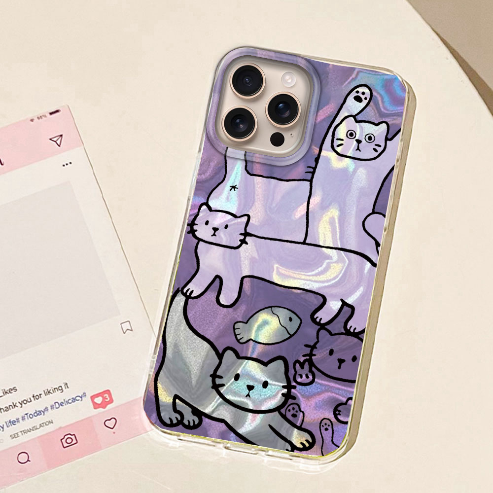 Purple Line Cat Fish Water Tex - Phone Cases Best review and price