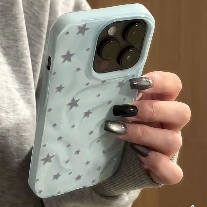 Minimalist Gray-Blue Star Wave - Phone Cases Durable review and price